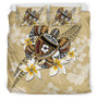 Hawaii Bedding Set Turtle Polynesian Plumeria