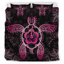 Hawaii Bedding Set Turtle Hibiscus Pink