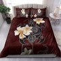 Hawaii Bedding Set Turtle Poly Trinal Plumeria Red