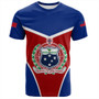 Samoa T-Shirt Samoa Flag And Coat Of Arms Style