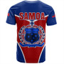Samoa T-Shirt Samoa Flag And Coat Of Arms Style
