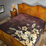 Hawaii Premium Quilt Hibiscus Golden Royal