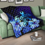 Hawaii Premium Quilt Hibiscus Tropical Deep Ocean Turtle Sea