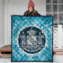 Hawaii Premium Quilt Native Hawaii Coat Of Arms Premium Quilt Discrete