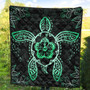 Hawaii Premium Quilt Turtle Hibiscus Green New