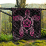 Hawaii Premium Quilt Turtle Hibiscus Pink