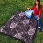 Hawaii Premium Quilt Turtle Plumeria Violet