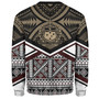 Samoa Sweatshirt - Samoa Masi Dobby Coat Of Arms