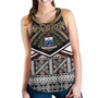 Samoa Women Tank - Samoa Masi Dobby Coat Of Arms Racerback Tank