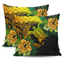 Hawaii Pillow Cover Hawaii Polynesian Turtle Tropical Gardient Yellow