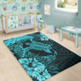 Hawaii Area Rug Hawaii Polynesian Turtle Tropical Turquoise