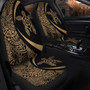 Hawaii Car Seat Covers Turtle Hibiscus Lauhala Black Gold Circle