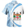 Fiji Hawaiian Shirt Coat Of Arm Lauhala Circle