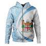 Fiji Hoodie Coat Of Arm Lauhala Circle