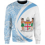 Fiji Sweatshirt Coat Of Arm Lauhala Circle