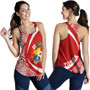 Tonga Women Tank Coat Of Arm Lauhala Circle