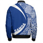 Samoa Bomber Jacket Coat Of Arm Lauhala Rugby Circle