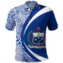 Samoa Polo Shirt Coat Of Arm Lauhala Rugby Circle