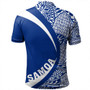 Samoa Polo Shirt Coat Of Arm Lauhala Rugby Circle