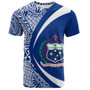 Samoa T-Shirt Coat Of Arm Lauhala Rugby Circle
