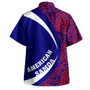 Samoa Hawaiian Shirt American Samoa Coat Of Arm Lauhala Circle