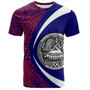 Samoa T-Shirt American Samoa Coat Of Arm Lauhala Circle