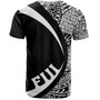 Fiji T-Shirt Coat Of Arm Lauhala White Circle