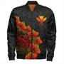 Hawaii Bomber Jacket Hawaii Kanaka Map Style Tropical