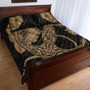 Hawaii Quilt Bed Set Anchor Poly Tribal Gold