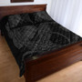 Hawaii Quilt Bed Set Anchor Poly Tribal Gray