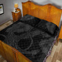 Hawaii Quilt Bed Set Anchor Poly Tribal Gray