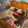 Hawaii Quilt Bed Set Beautiful Hula Girl Hibiscus Tropical