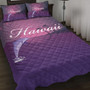 Hawaii Quilt Bed Set Dolphin Club Violet Sun