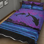 Hawaii Quilt Bed Set Dolphin Dance In Night