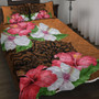 Hawaii Quilt Bed Set Hibiscus Flower Polynesia