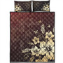 Hawaii Quilt Bed Set Hibiscus Golden Royal