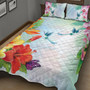 Hawaii Quilt Bed Set Hibiscus In Jung