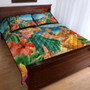 Hawaii Quilt Bed Set Hula Dance On Beach