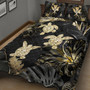 Hawaii Quilt Bed Set Kanaka Maoli Golden Tropical Turtle