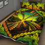 Hawaii Quilt Bed Set Kanaka Maoli Map Hibiscus Polynesian Kanu