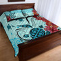 Hawaii Quilt Bed Set Sea Turtle Hibiscus
