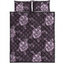 Hawaii Quilt Bed Set Turtle Plumeria Violet