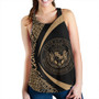 Hawaii Women Tank Coat Of Arm Lauhala Gold Circle