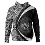 Hawaii Hoodie Coat Of Arm Lauhala White Circle