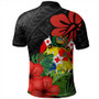 Tonga Polo Shirt Tonga Coat Of Arms Polynesian Hibiscus