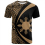 Philippines T-Shirt Coat Of Arm Lauhala Gold Circle