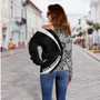 Philippines Off Shoulder Sweatshirt Coat Of Arm Lauhala White Circle