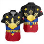 Philippines Short Sleeve Shirt Custom - Philippines Sun Star Sport Style Polynesian