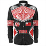 Tonga Long Sleeve Shirt Ngatu Pattern Islands Style