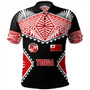 Tonga Polo Shirt Ngatu Pattern Islands Style